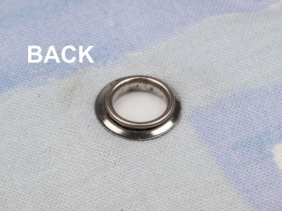 Aufsatz zum nieten von ösen, innen-ø 8 mm - Nickel (1 Set)