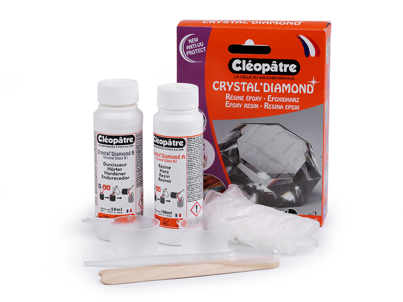 Crystal harz crystal - Crystal (1 Stück)