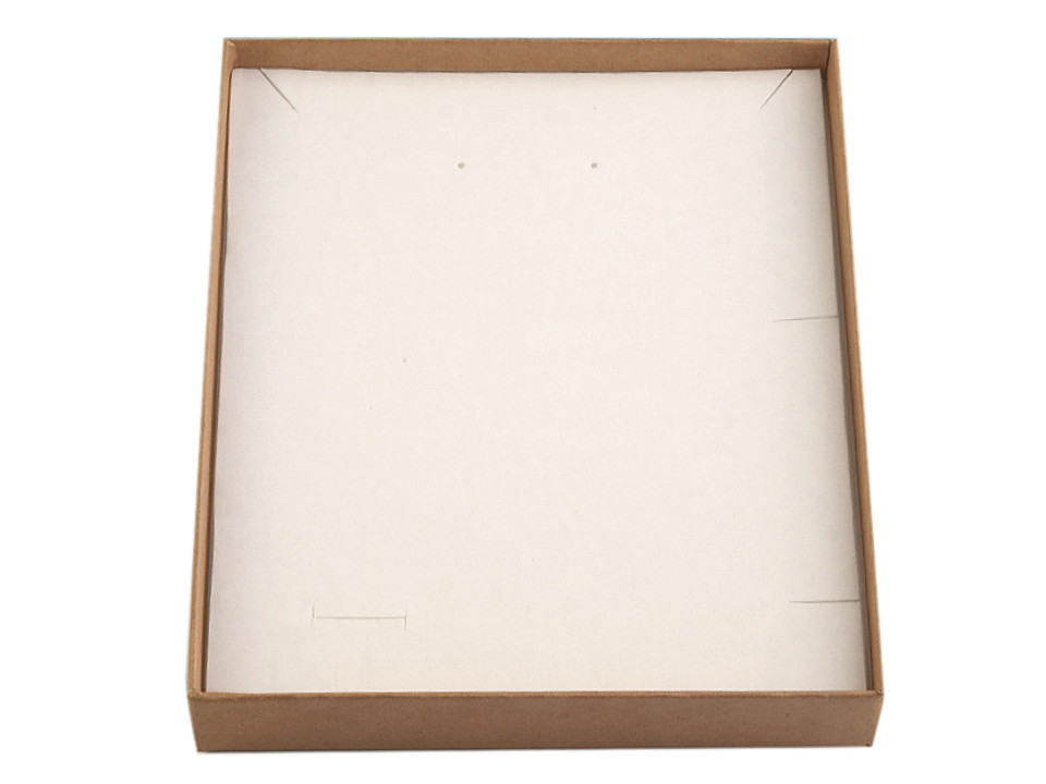 Schachtel mit sichtfenster  gepolstert 16x19,5 cm - Naturbraun (5 Stücke)