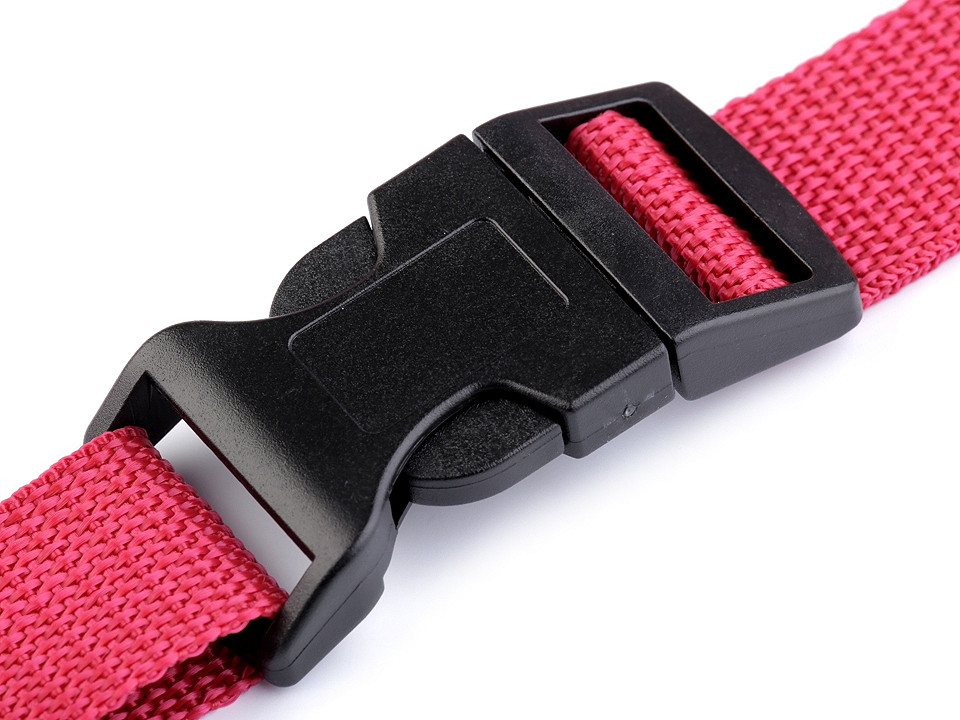 Steckschließe breite 25 mm gebogen - Schwarz (100 Sets)