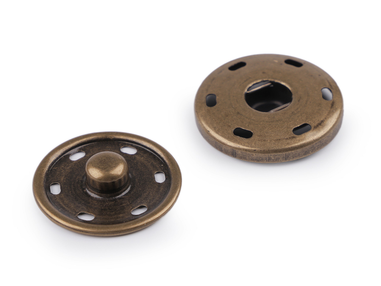 Druckknöpfe ø30 mm - Gold hell (5 Paare)