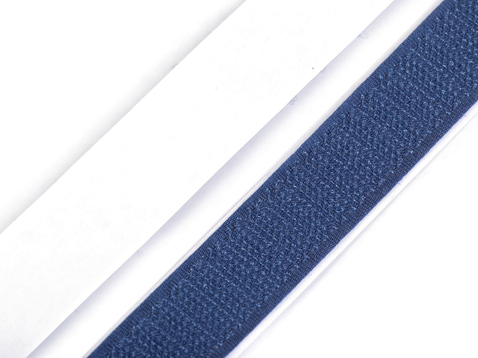 Klettband haken + schlaufen selbstklebend geschnitten 20 cm - Mix schwarz-weiß (4 Paare)