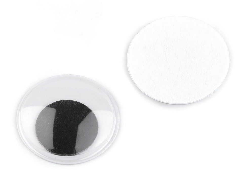 Augen selbstklebend ø25 mm - Schwarz (1000 Stücke)