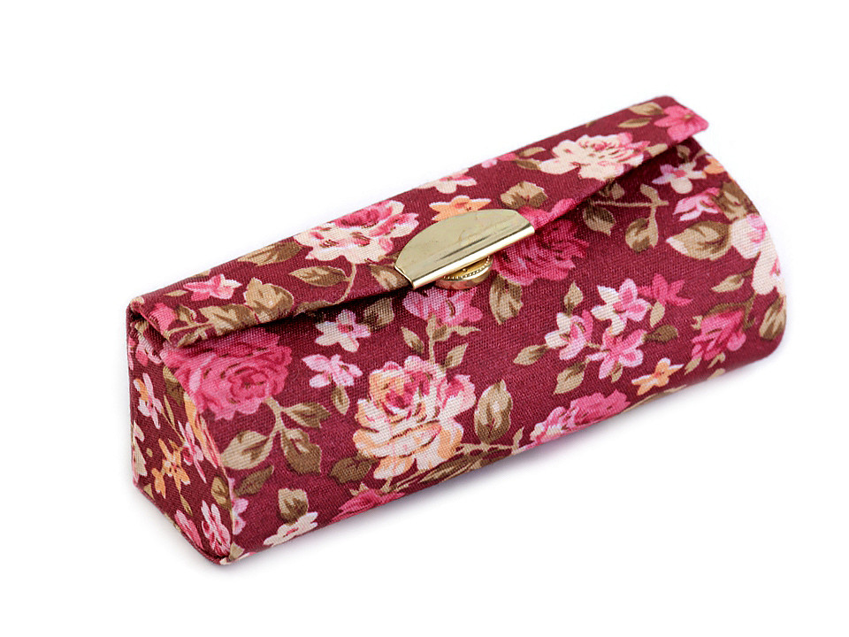 Lippenstiftetui mit spiegel mit blumen - Menthol (1 Stück)