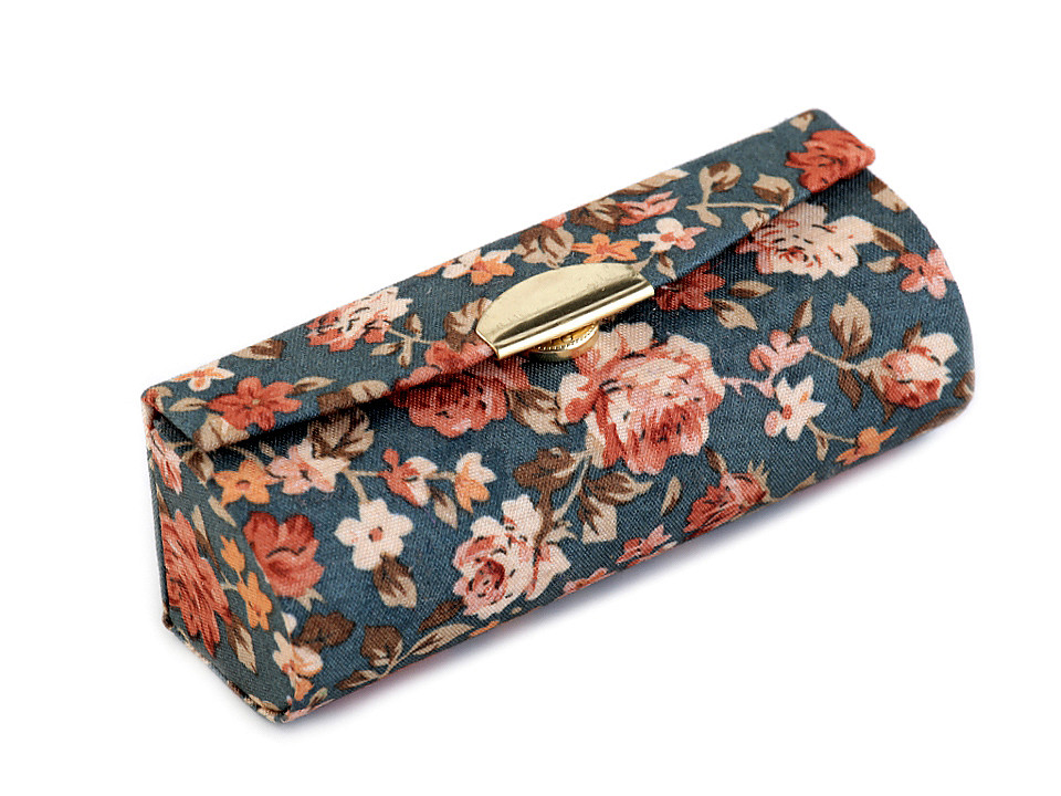 Lippenstiftetui mit spiegel mit blumen - Menthol (1 Stück)