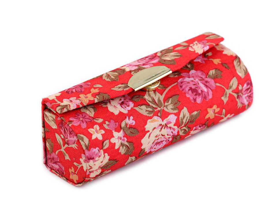 Lippenstiftetui mit spiegel mit blumen - Menthol (1 Stück)