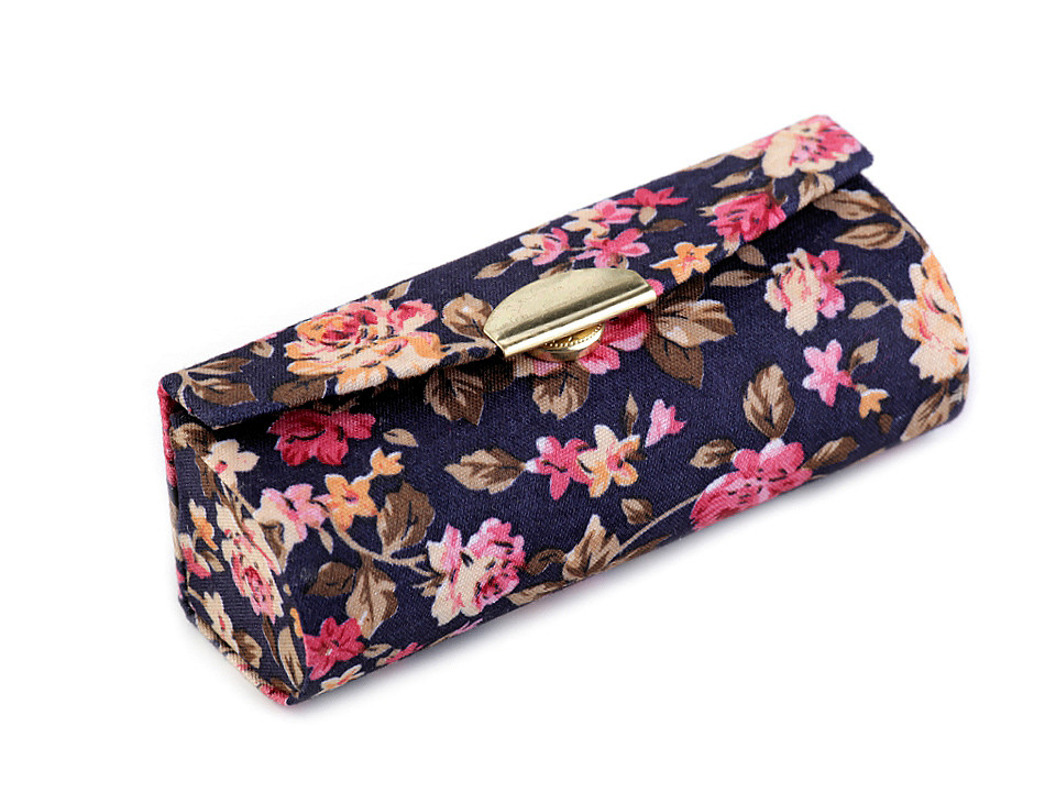 Lippenstiftetui mit spiegel mit blumen - Menthol (1 Stück)