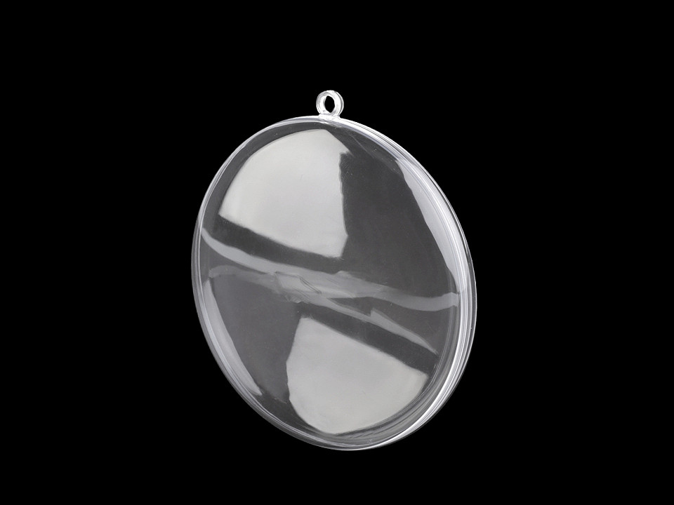 Acryl medaillon ø7 cm teilbar - Transparent (5 Stücke)