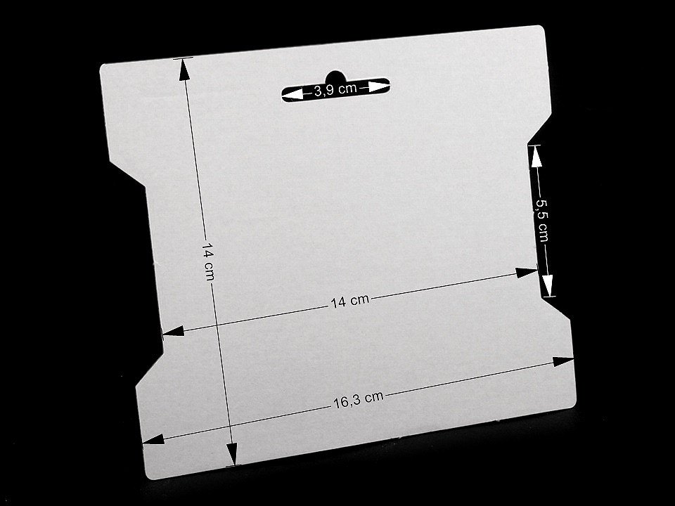 Papierkarte wickelkarte 14x16,3 cm - Naturbraun (50 Stücke)