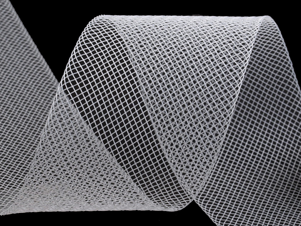 Versteifungsband crinoline fest breite 5 cm - Transparent (41 Meter)