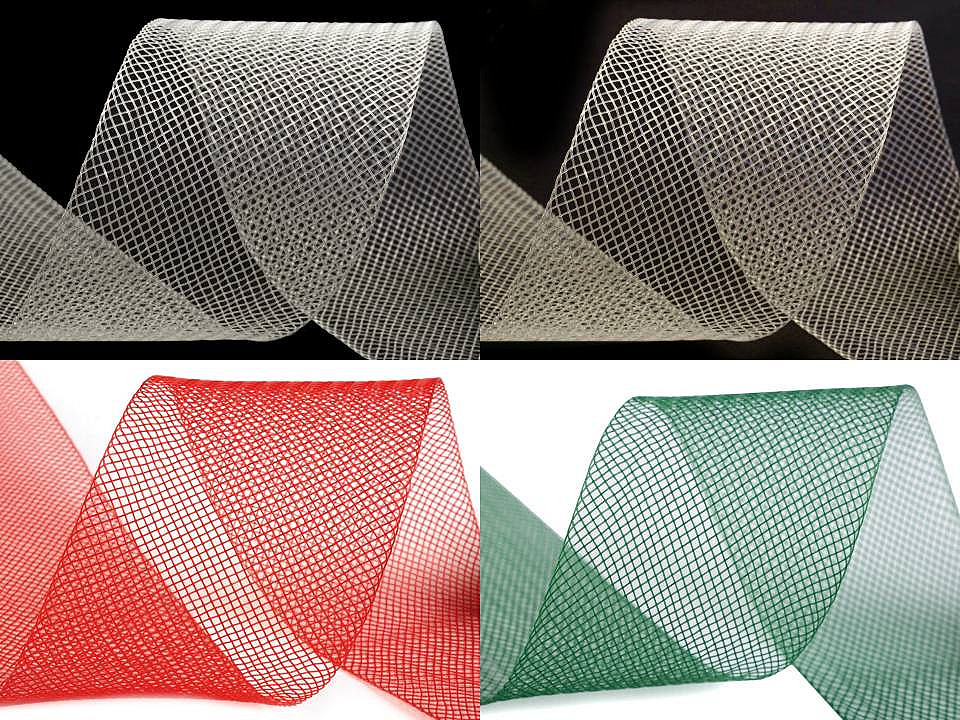 Versteifungsband crinoline fest breite 5 cm - Transparent (41 Meter)