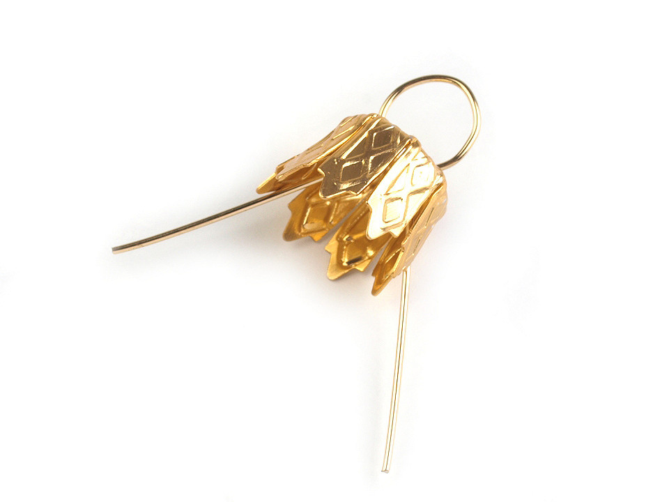 Hütchen und kronen für weihnachtskugeln - Gold (100 Stücke)