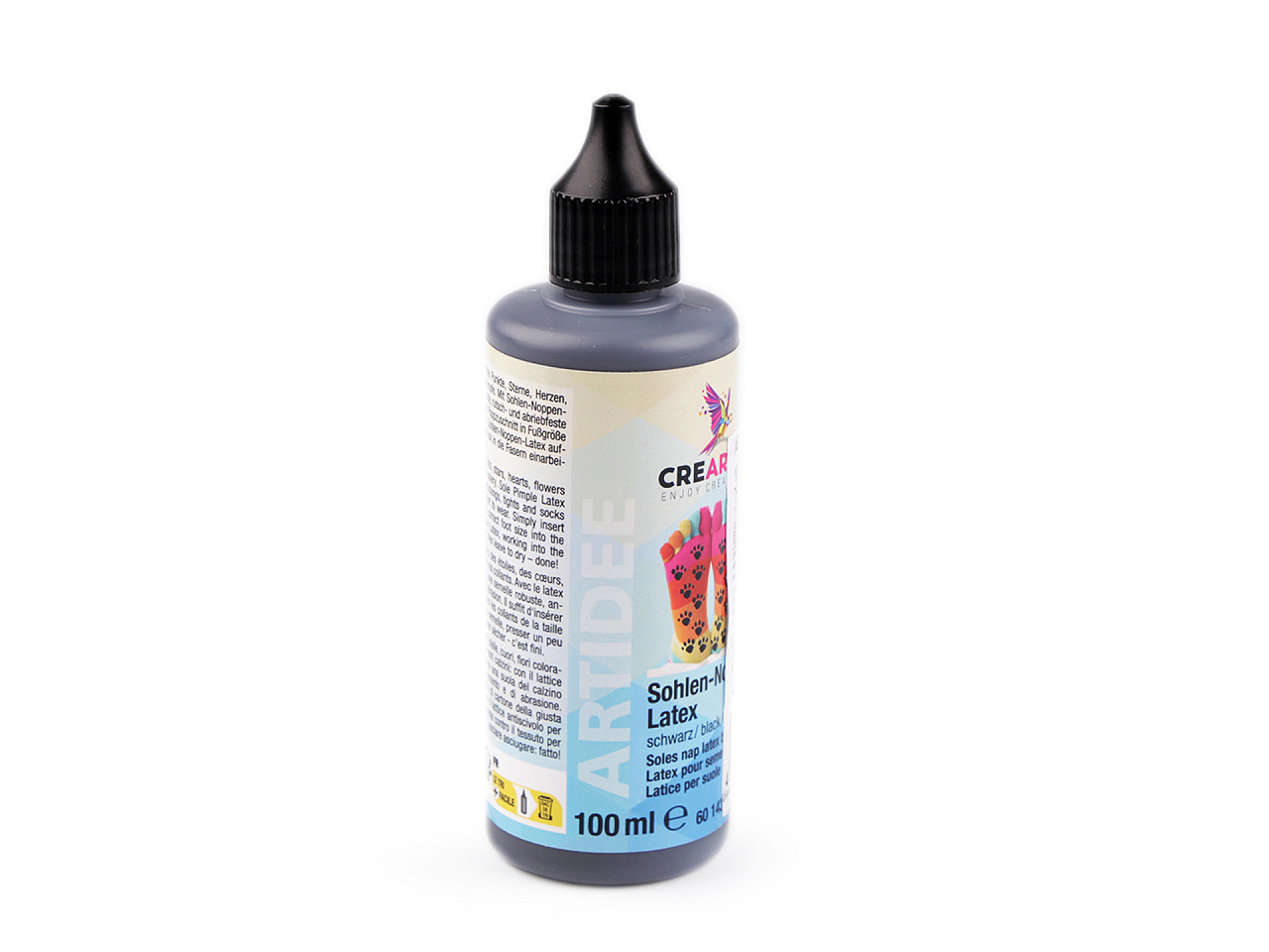 Abs-gummi noppen latex 100 ml - Schwarz (1 Stück)