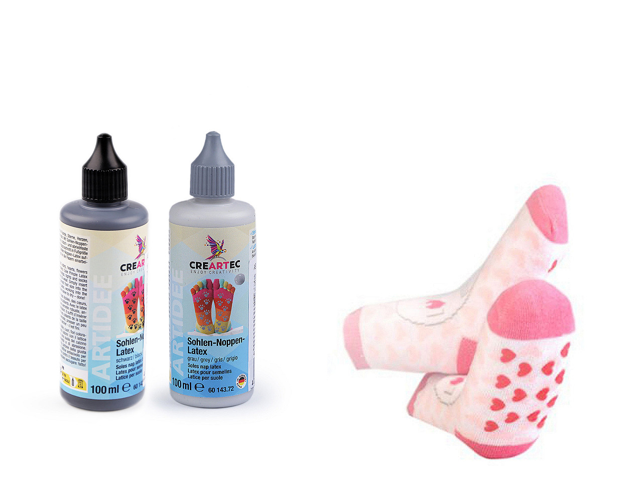 Abs-gummi noppen latex 100 ml - Schwarz (1 Stück)