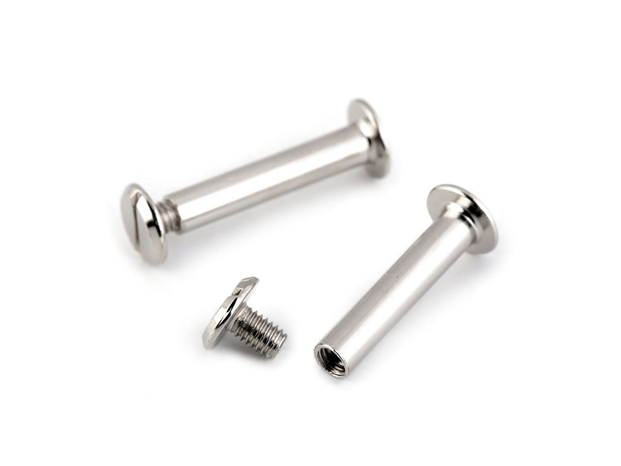 Buchschrauben 12; 16; 20 und 25 mm - Altmessing (50 Paare)