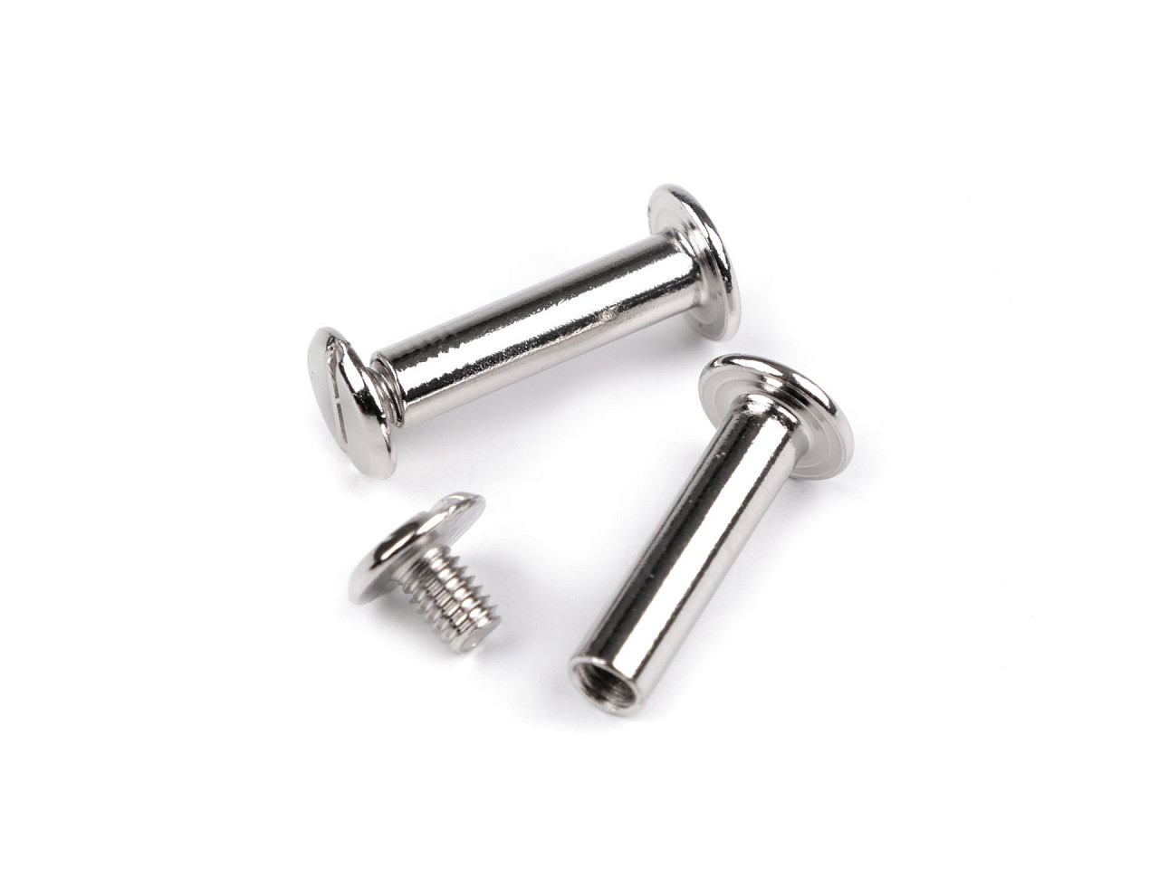 Buchschrauben 12; 16; 20 und 25 mm - Altmessing (50 Paare)