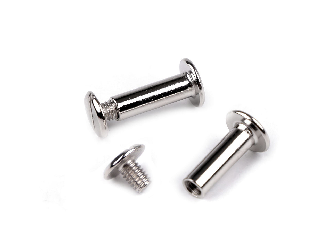 Buchschrauben 12; 16; 20 und 25 mm - Altmessing (50 Paare)