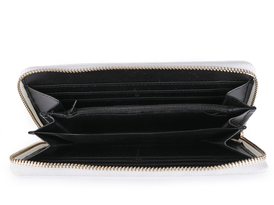 Damen geldbörse hund, katze 10x19 cm - Weiß (1 Stück)