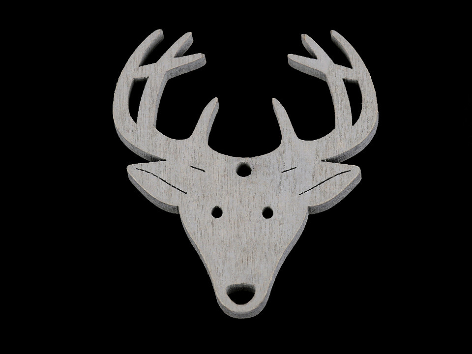 Schneeflocke, stern, baum, glöckchen, pferd, rentier, schneemann - Weiß (6 Stücke)