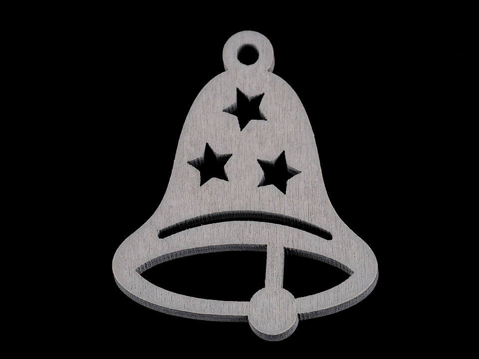 Schneeflocke, stern, baum, glöckchen, pferd, rentier, schneemann - Weiß (6 Stücke)