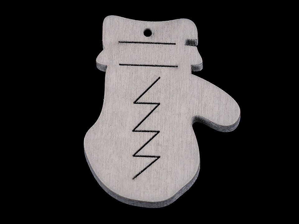 Schneeflocke, stern, baum, glöckchen, pferd, rentier, schneemann - Weiß (6 Stücke)