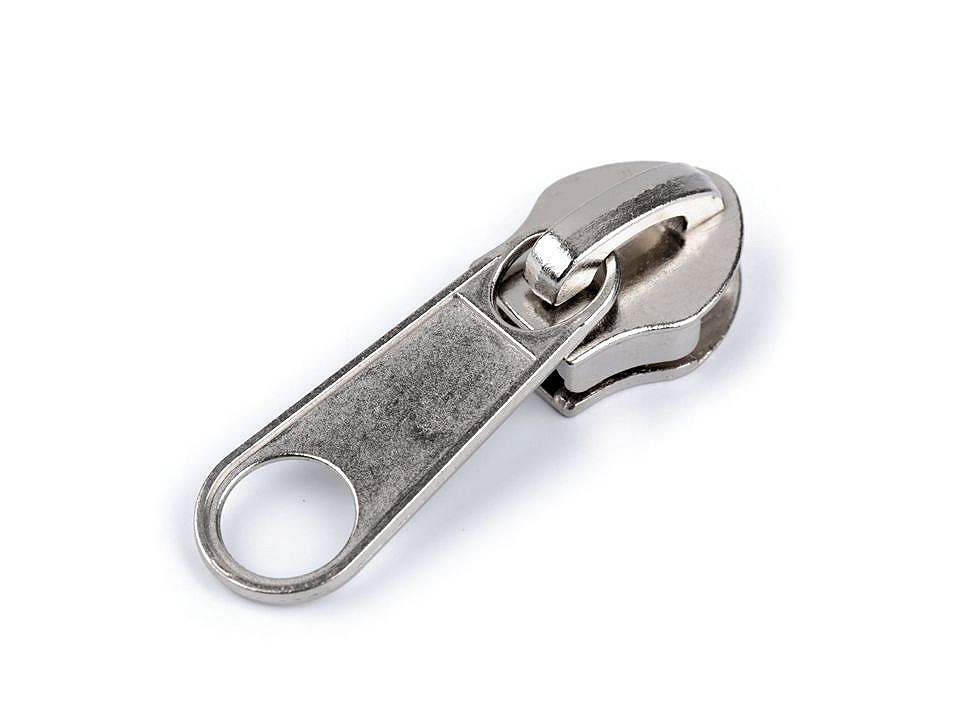 Schieber für spiralreißverschlüsse nr. 10 - Nickel schwarz (10 Stücke)