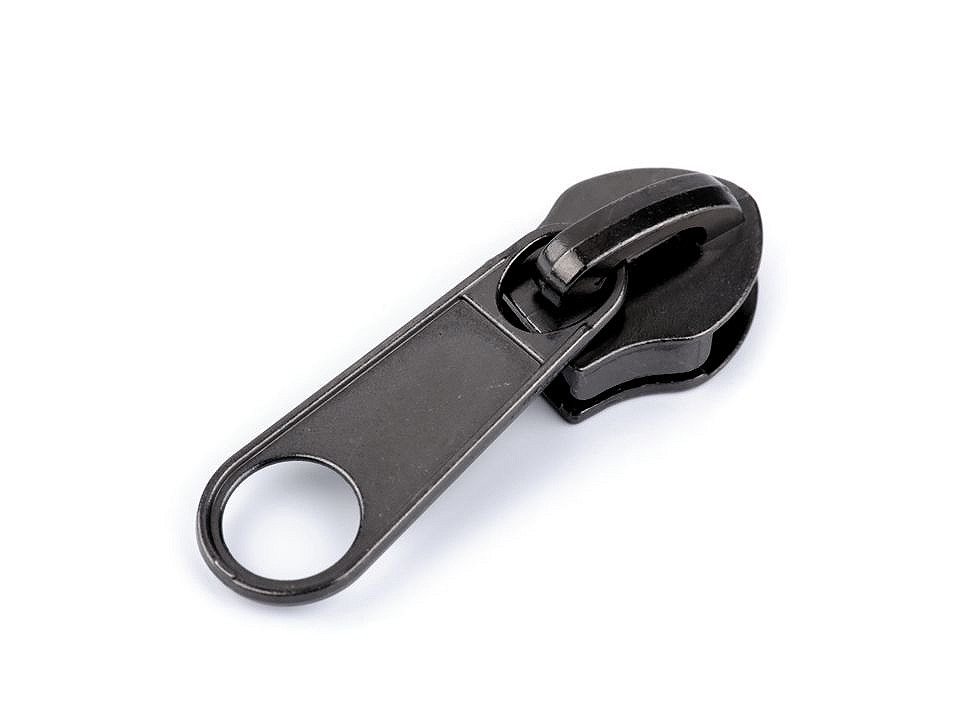 Schieber für spiralreißverschlüsse nr. 10 - Nickel schwarz (10 Stücke)