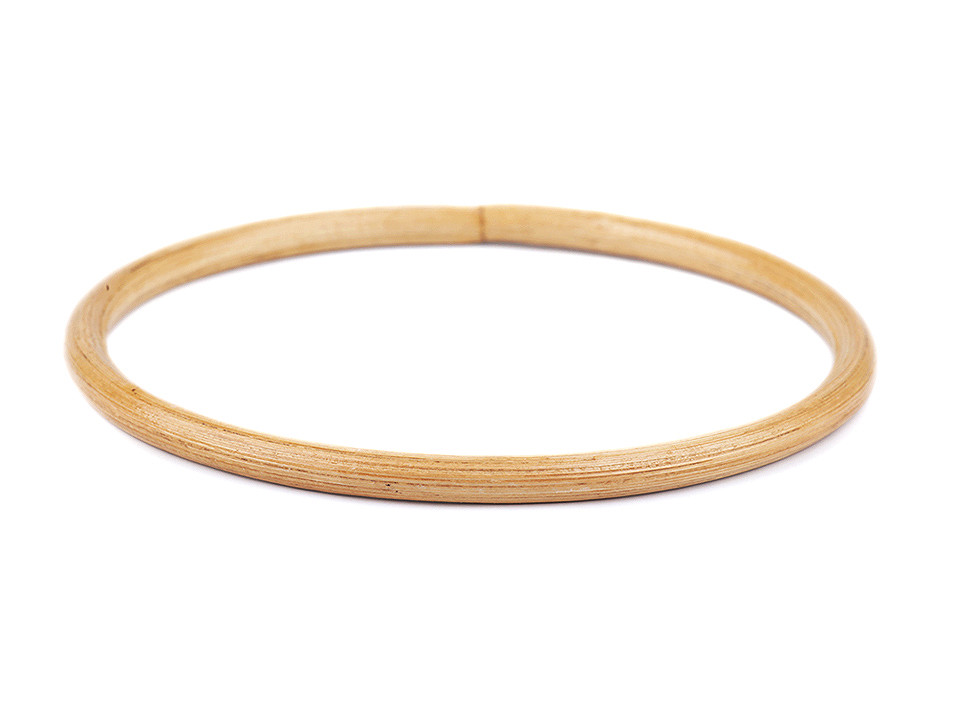 Bambus taschengriffe / traumfänger ø15 cm - Bambus hell (1 Stück)