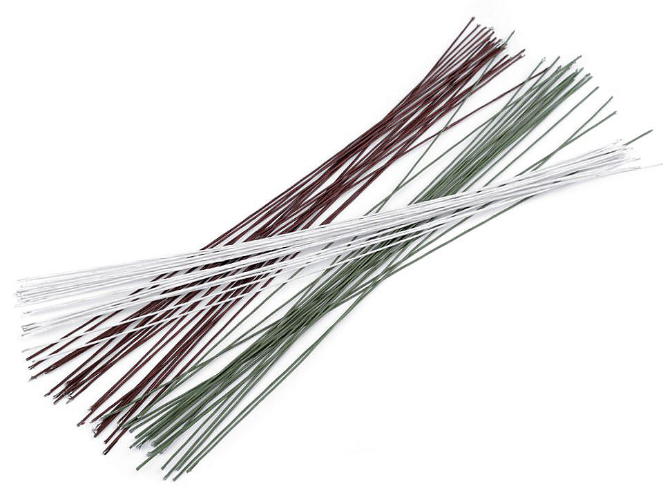 Floristendraht, ø 2 mm, länge 40 cm - Grau (20 Stücke)