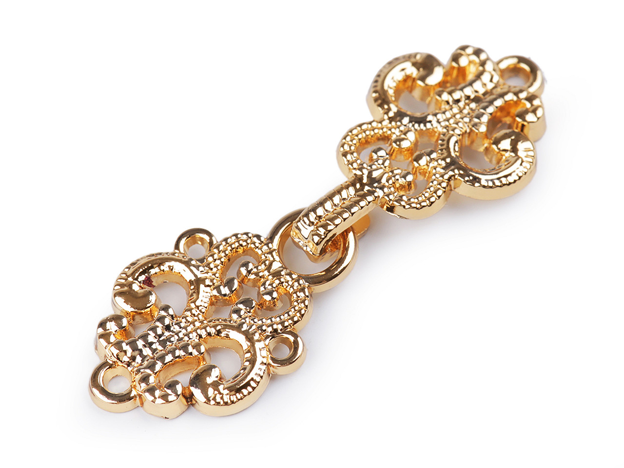 Dekorativer filigraner verschluss/taillenknopf - Rosagold (4 Paare)