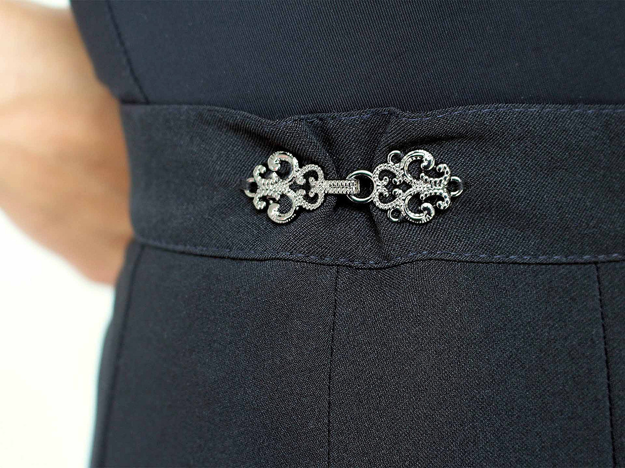 Dekorativer filigraner verschluss/taillenknopf - Rosagold (4 Paare)