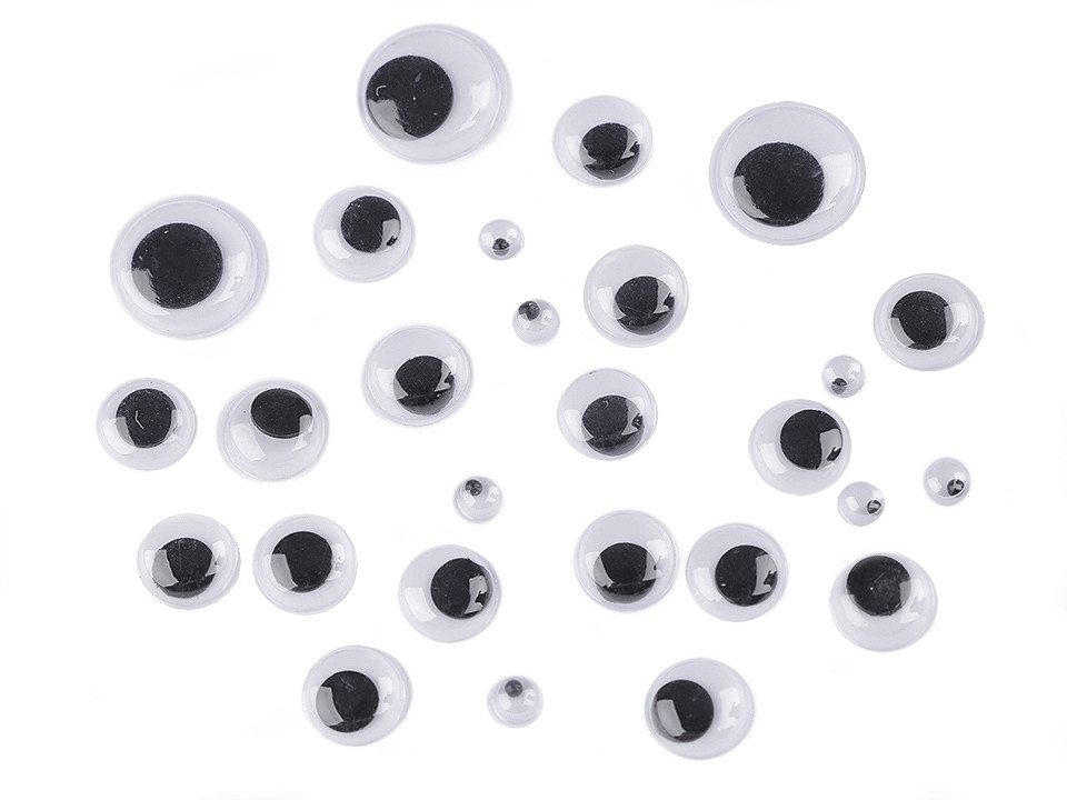 Augen aus kunststoff größenmix - Mix (24 Taschen)