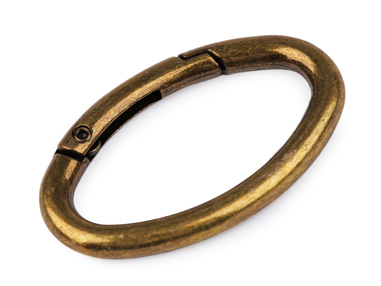 Design karabiner ellipse für handtaschen / schlüssel - Nickel (1 Stück)