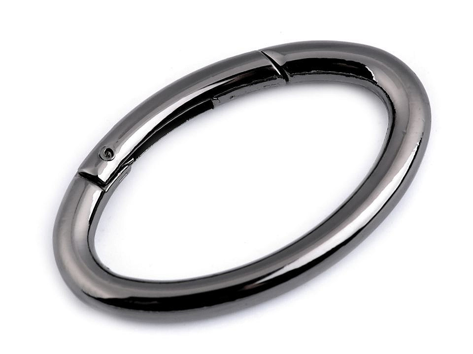 Design karabiner ellipse für handtaschen / schlüssel - Nickel (1 Stück)