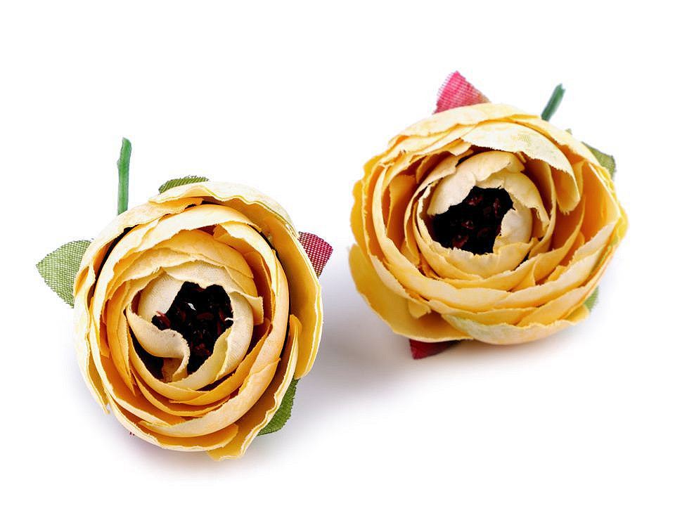 Künstliche blume ranunkel ø 4 cm - Bordeaux hell (10 Stücke)