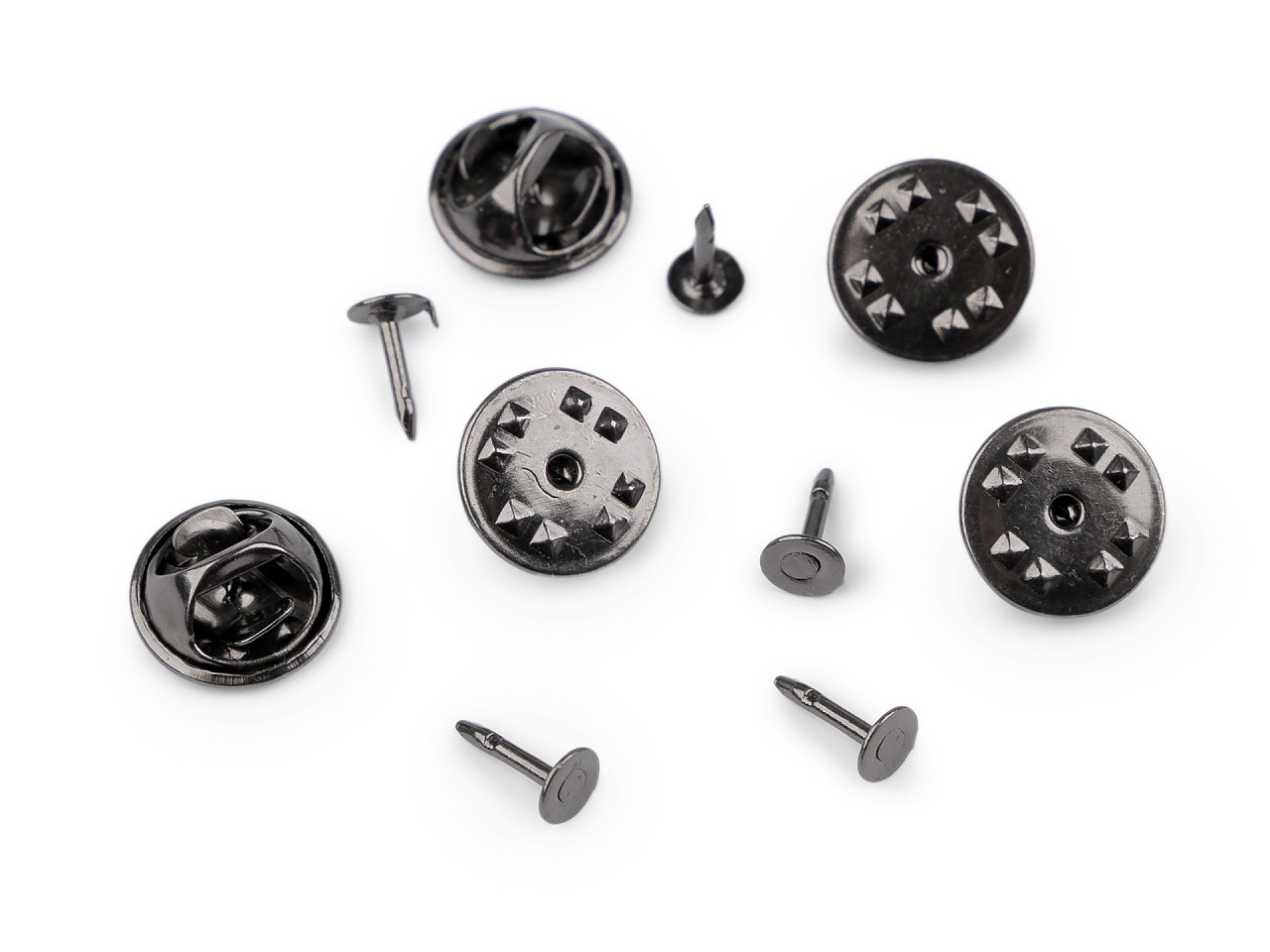 Befestigung für abzeichen / endstück für abzeichen ø11 mm - Gold (50 Paare)