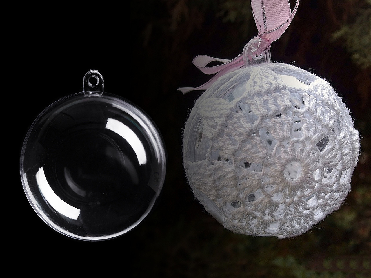 Acrylkugel ø5 cm teilbar - Transparent (5 Stücke)