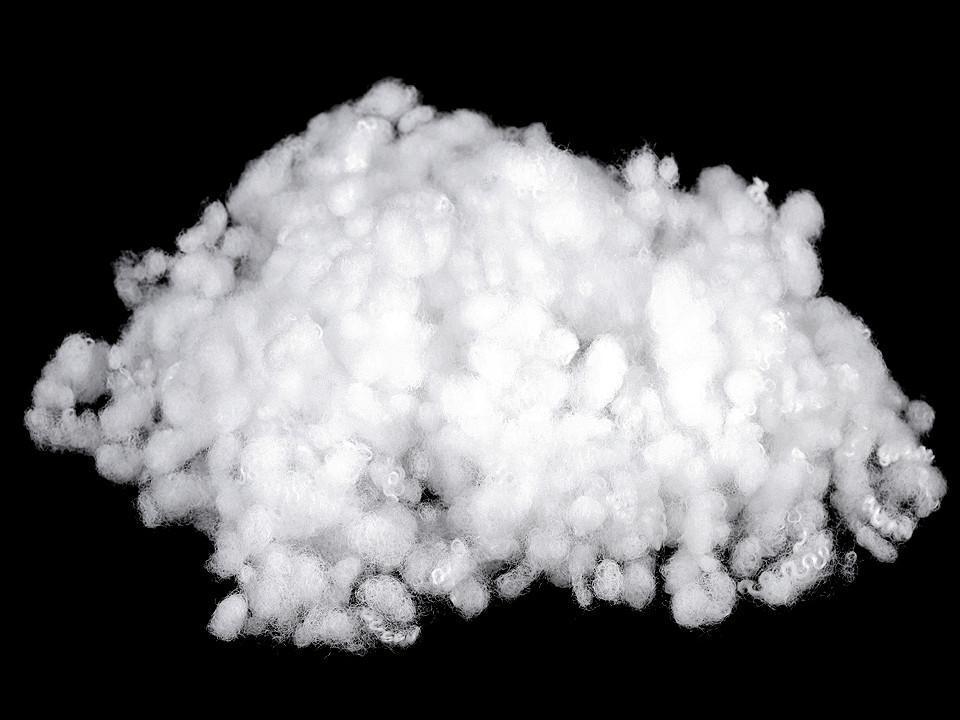 Füllmaterial - faserbällchen gebleicht 5 kg - Weiß (1 Tasche)