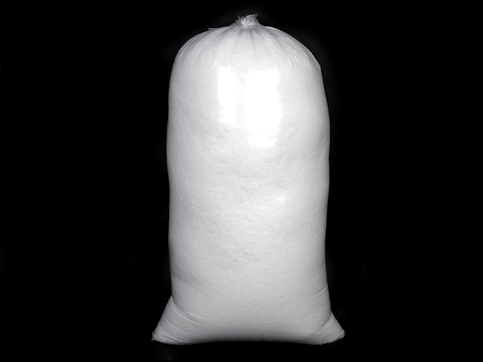Füllmaterial - faserbällchen gebleicht 5 kg - Weiß (1 Tasche)