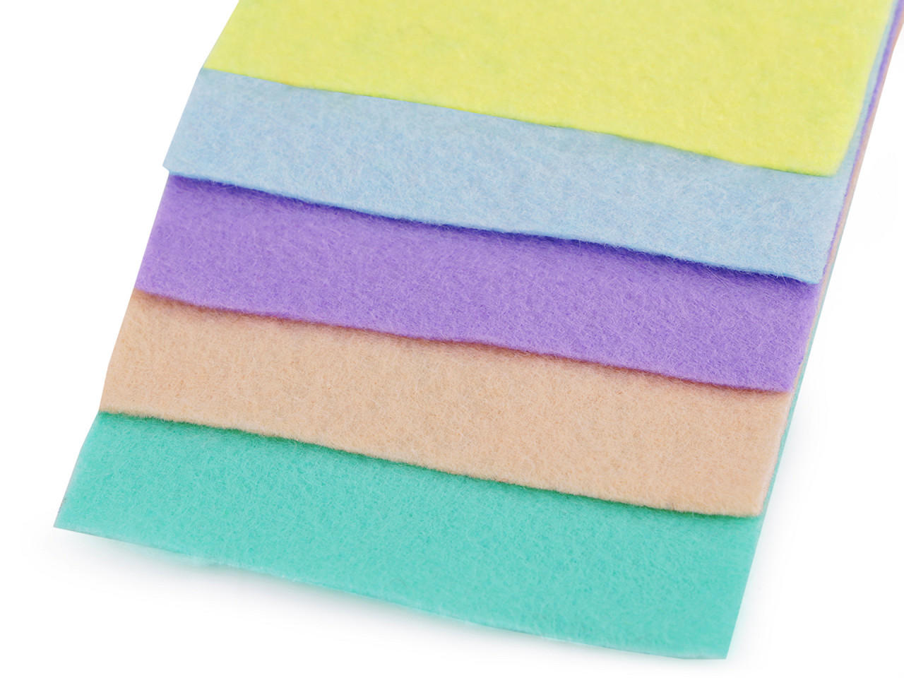 Dekorativer bastelfilz set 10x45 cm - Mix nr. 5 (1 Set)