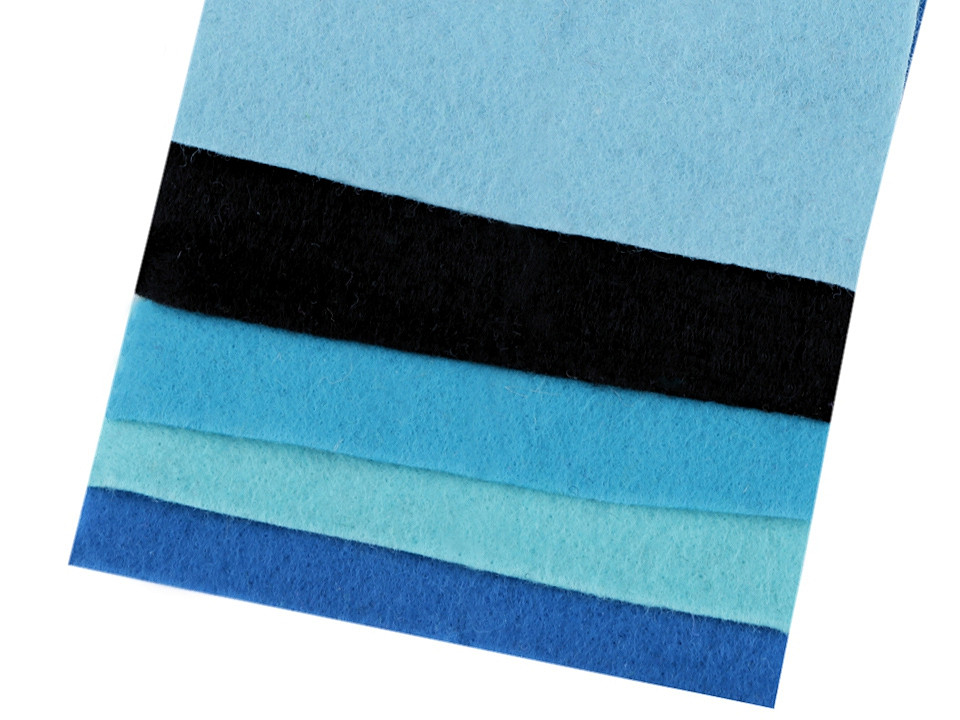 Dekorativer bastelfilz set 10x45 cm - Mix nr. 5 (1 Set)