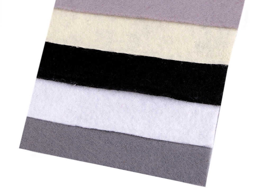 Dekorativer bastelfilz set 10x45 cm - Mix nr. 5 (1 Set)