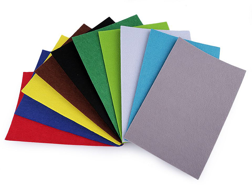 Dekorativer filz 20x30 cm - Schwarz (2 Stücke)