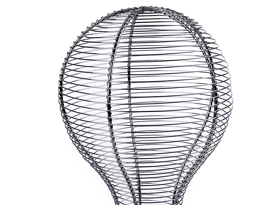 Hutständer / hutkopf / huthalter / perückenhalter - Silber (1 Stück)