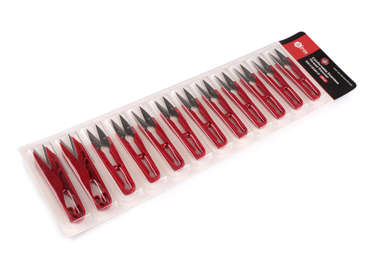 Fadenschere / fadentrenner länge 10,5 cm - Rot (12 Stücke)