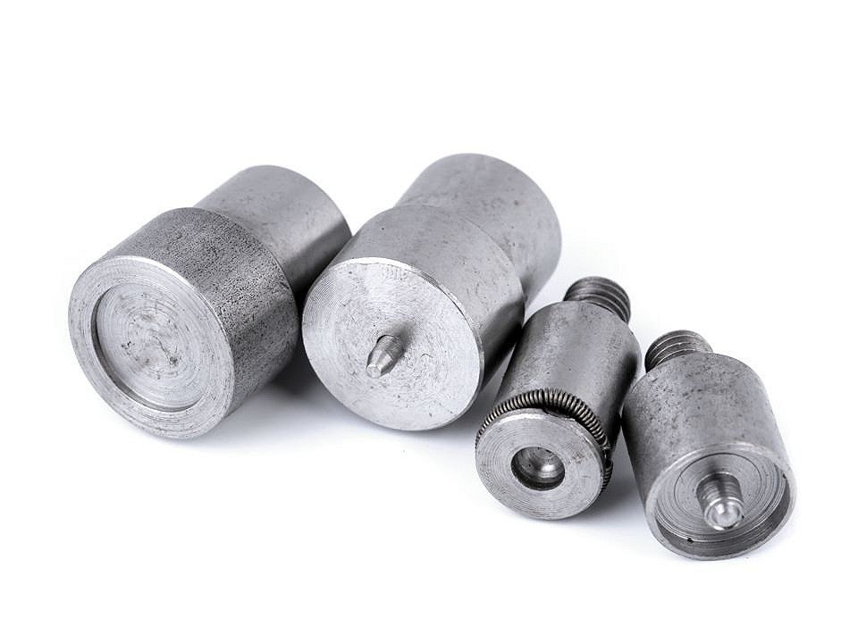 Aufsatz für druckknöpfe aus metall ø10; 12; 15 mm - Nickel (1 Set)