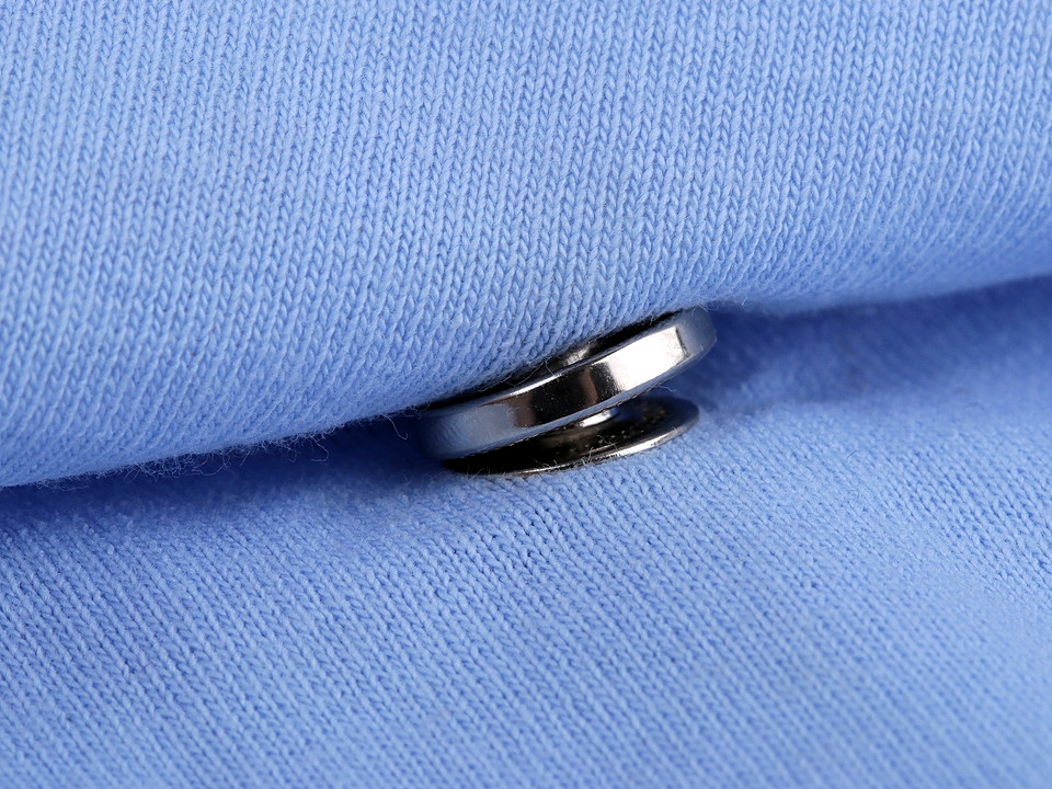 Aufsatz für druckknöpfe aus metall ø10; 12; 15 mm - Nickel (1 Set)