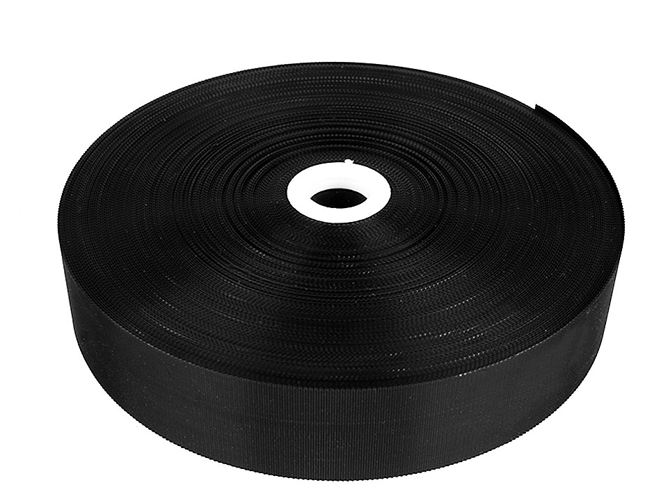 Flacher klettverschluss haken + plüsch, breite 50 mm, fein - Weiß (1 Meter)