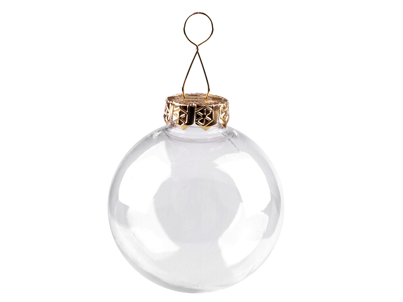 Weihnachtskugel transparent ø6 cm - Transparent (2 Stücke)