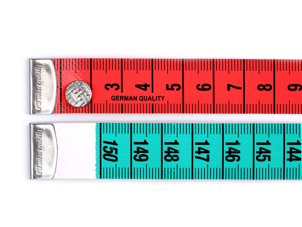 Schneidermaßband mit druckknopf 150 cm - Multicolor (1 Stück)